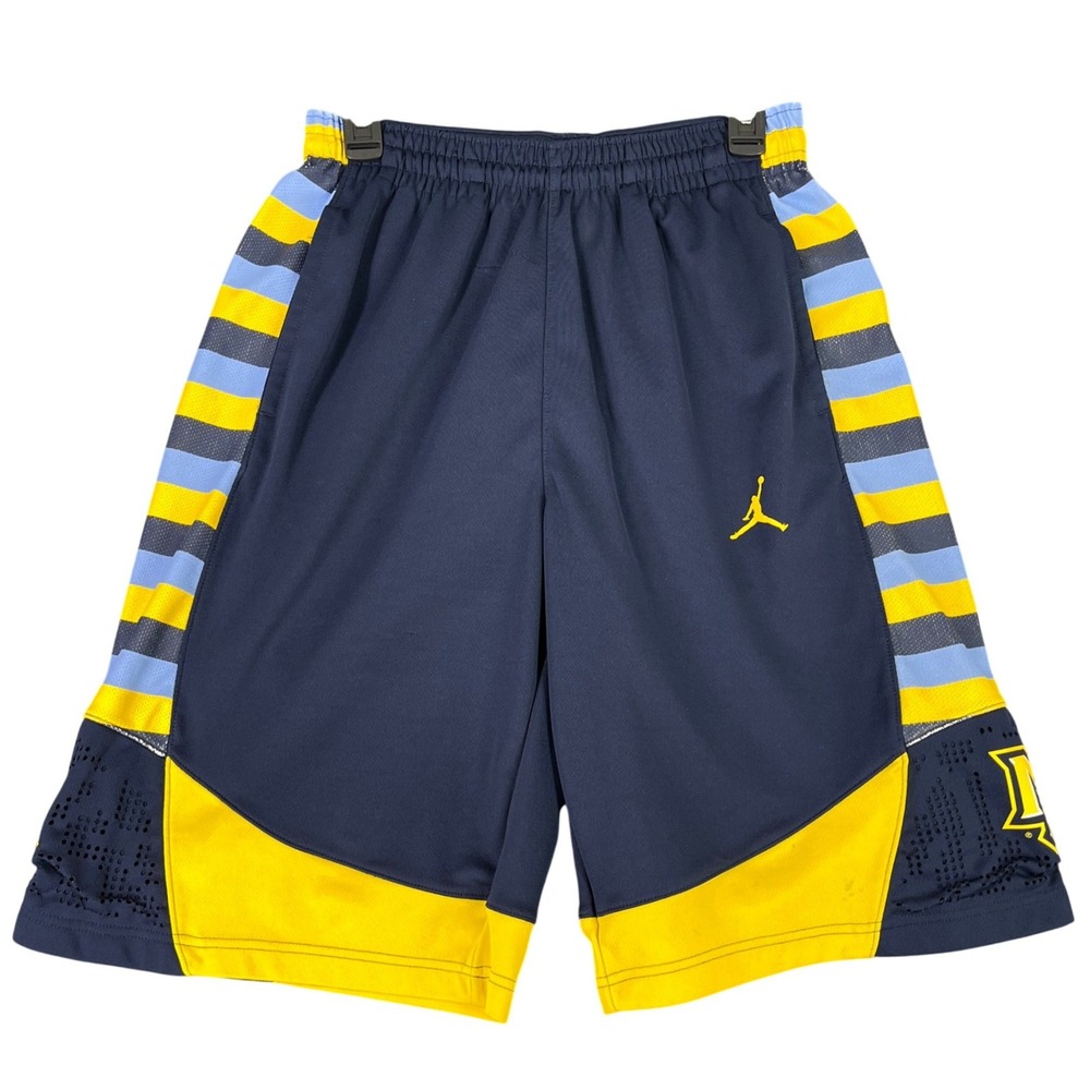 Marquette University Basketball Training Shorts Men‎ M Jordan Nike College Team